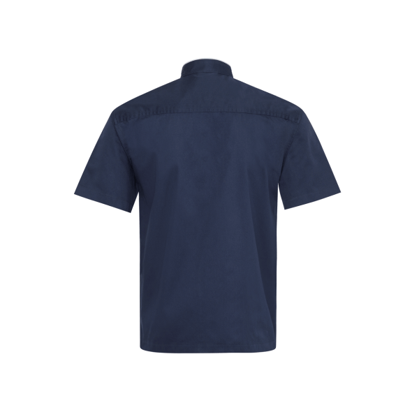 Navy Short Sleeve Filipina Coat For Men